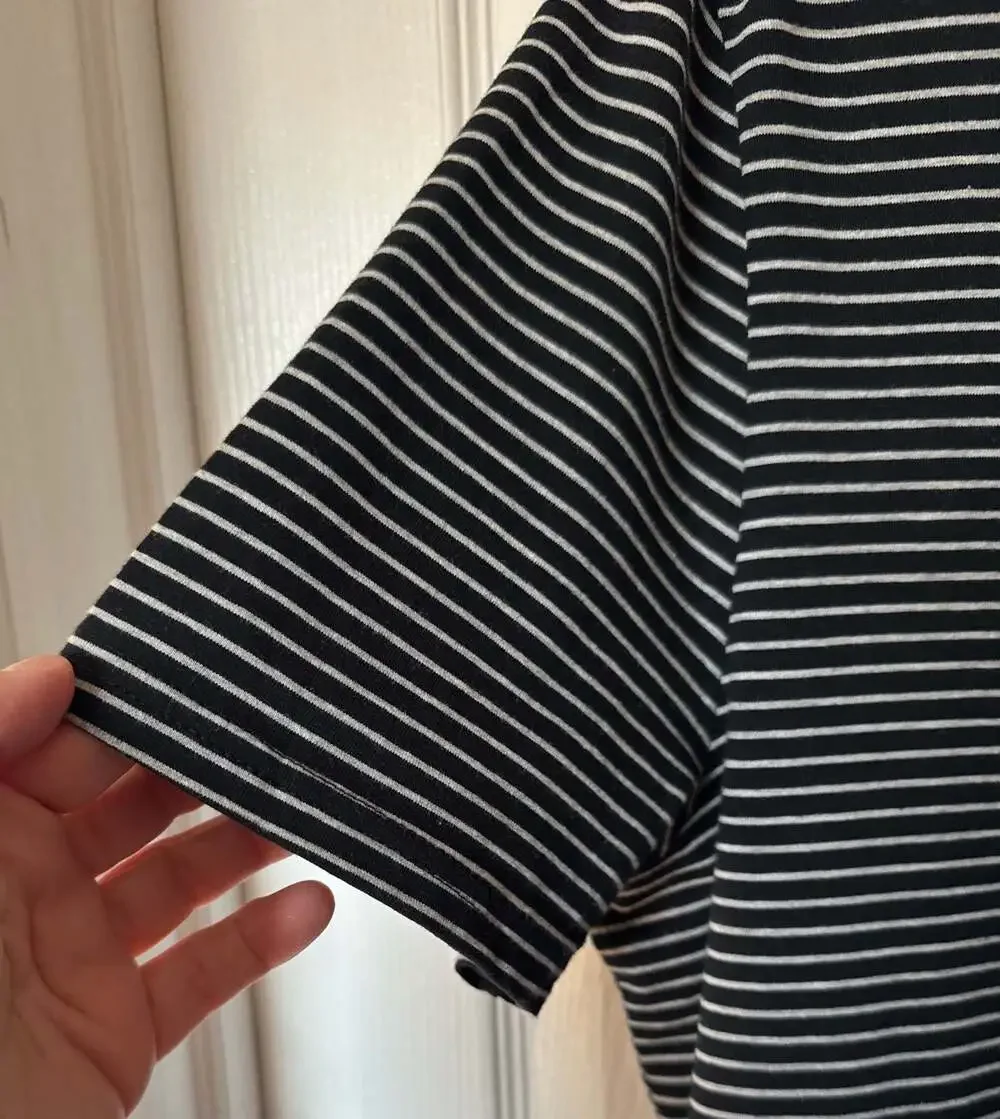 Sovereign Code Split Striped T-Shirt Size L - Picture 3 of 7
